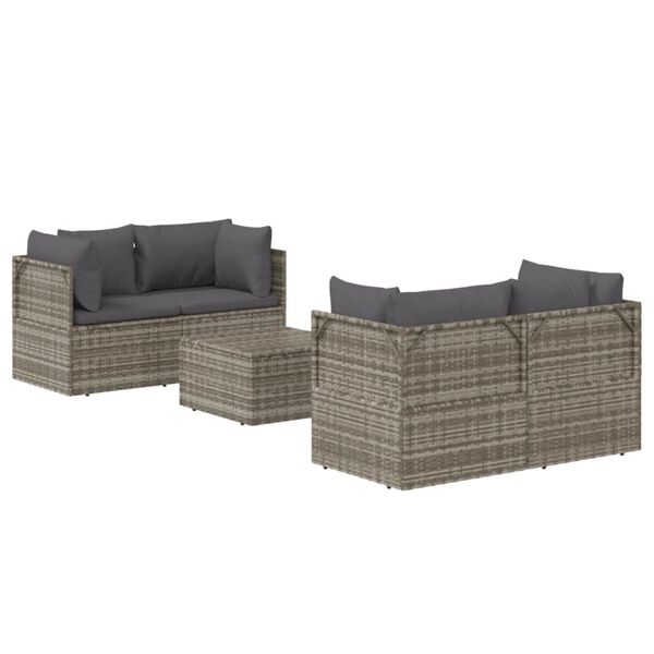 vidaXL Garden Lounge Set Grey