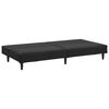 vidaXL 2-Seater Sofa Bed Black Velvet