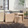vidaXL Garden Box Set Natural wood Untreated solid pine wood 3 Piece Set