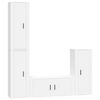 vidaXL TV Cabinet Set Set of 4 White Engineered wood Set
