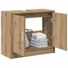 vidaXL Bathroom Cabinet with Door Artisan Oak 24.80 x 11.42 x 21.65 in