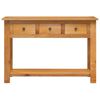 vidaXL Console Table Oak Solid oak wood, veneered MDF Compact