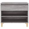 vidaXL Shoe Cabinet Grey Sonoma Engineered wood Medium Shoe Cabinet