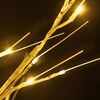 vidaXL LED Tree Warm white Steel, Plastic 86.6 in LED Tree Other