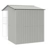 vidaXL Bird Cage Grey 84.65 x 122.05 x 97.24 in Galvanised Steel