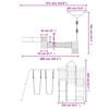 vidaXL Outdoor Playset Natural Douglas Wood Douglas Wood, Polypropylene