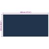 vidaXL Pool Cover Black and Blue Thick PE film with air chambers Large