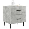 vidaXL Bedside Cabinet Set of 2 Concrete Grey