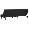 vidaXL 2-Seater Sofa Bed Black Velvet
