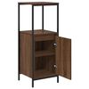 vidaXL Bathroom Cabinet Brown Oak Engineered wood, steel Adjustable Feet