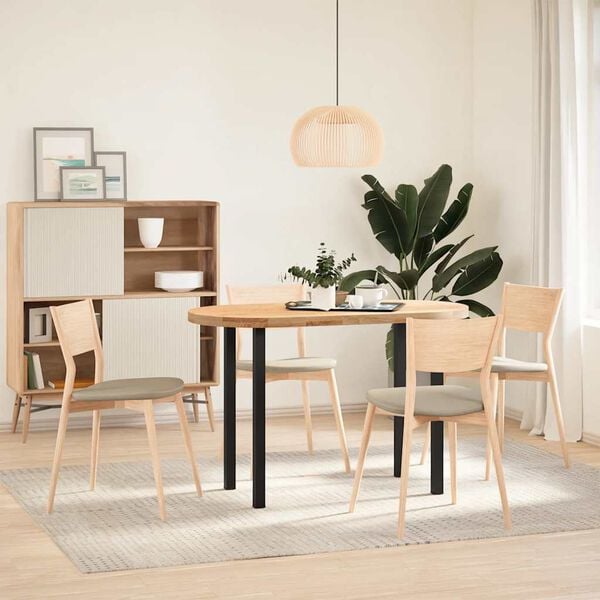 vidaXL Coffee Table Leg Black Powder-coated steel Standard