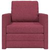 vidaXL Sofa Bed Wine Red 29.13 x 30.31 x 31.89 in Fabric