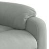 vidaXL Stand up Massage Recliner Chair Light Gray Velvet
