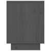 vidaXL Bedside Cabinet Set of 2 Grey Solid pinewood Medium Storage