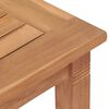 vidaXL Dining Table Brown Solid Teak Wood 33.5 x 33.5 x 29.5 in Durable