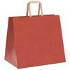 vidaXL Paper Bags 250 pcs with Handles Red 32x22x28 cm