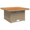 vidaXL Garden Table Beige, Brown