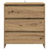 vidaXL Sideboard Set of 2 Artisan oak Engineered wood Medium Sideboard