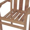 vidaXL Stackable Patio Chairs with Cushions 6 pcs Solid Teak Wood