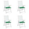 vidaXL Chair Cushion Set of 4 Green Oxford fabric (100% polyester)