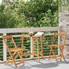 vidaXL Bistro Set 3 pcs Brown solid acacia wood