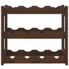 vidaXL Wine Rack for 12 Bottles Brown Solid Wood Pine