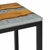 vidaXL Nesting Table Set of 3 Brown and Transparent
