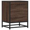 vidaXL Bedside Cabinet Brown Oak Engineered wood Standard
