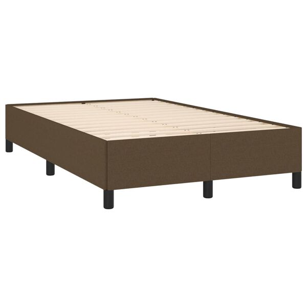 vidaXL Box Spring Bed with Mattress Dark Brown