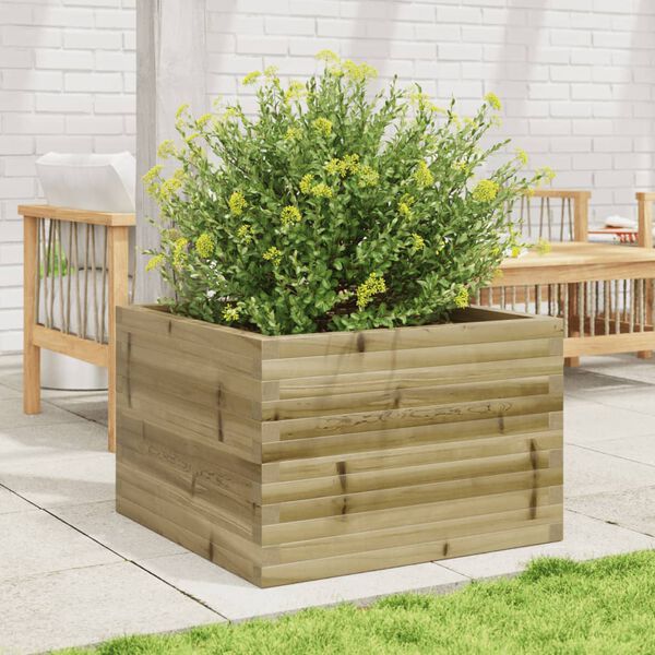 vidaXL Garden Planter Brown Pressure treated pinewood