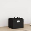 vidaXL Jewellery Box 4-Layer with Mirror Lockable Black 8.9x6.9x6.5"