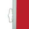 vidaXL Side Awning Red and Grey Polyester, Powder-coated steel