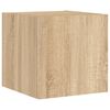 vidaXL TV Wall Unit Sonoma oak Engineered wood Varied TV Wall Unit