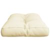 vidaXL Pallet Cushion Cream 31.5"x15.7"x4.7" Fabric