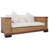 vidaXL Sofa Brown, Cream