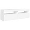 vidaXL TV Cabinet White Engineered Wood Large TV Cabinet Rectangular