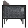 vidaXL 3-seater Sofa Anthracite Poly rattan Medium Modular