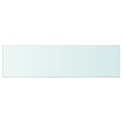 vidaXL Shelves 2 pcs Panel Glass Clear 39.4"x11.8"