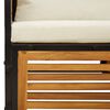 vidaXL Garden Sofa Set Cream White Solid Acacia wood Standard Modular