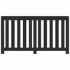 vidaXL Radiator Cover Black 58.7x7.9x32.3" Engineered Wood
