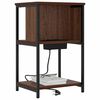vidaXL Bedside Cabinet 2 pcs Brown Oak 14.96 x 12.20 x 24.02 in