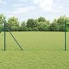 vidaXL Fence Post Green 328.08 x 3.94 ft (0.98 in mesh) Steel and PVC