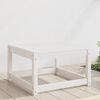 vidaXL Garden Footstool White Solid Pine Wood Standard Modular