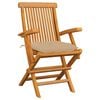 vidaXL Patio Chair Set of 3 Teak