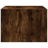 vidaXL Wall-mounted Bedside Cabinet Smoked Oak Engineered wood Medium