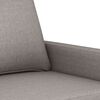vidaXL 2-seater Sofa Taupe Polyester, Metal, Textilene, Foam