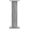 vidaXL Speaker Stands 2 pcs Grey Sonoma 11.8x11.8x31.5" Engineered Wood