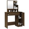 vidaXL Dressing Table Brown Oak Engineered Wood Large Dressing Table