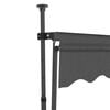 vidaXL Retractable Awning Charcoal Polyester with PU coating