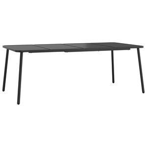 vidaXL Garden Table Anthracite Steel with e-coating and powder-coating